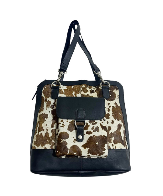 Sienna Cowhide Convertible Backpack / Shoulder Bag / Crossbody Bag (ELP2306)