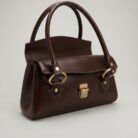 Sienna Italian Leather Shoulder Bag (ELP2309) open